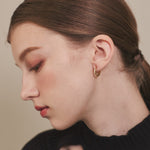 ciite' シーテ ピアス（両耳用） 【 金属アレルギー対応 】 ビジューフープピアス サージカルステンレス (両耳用)