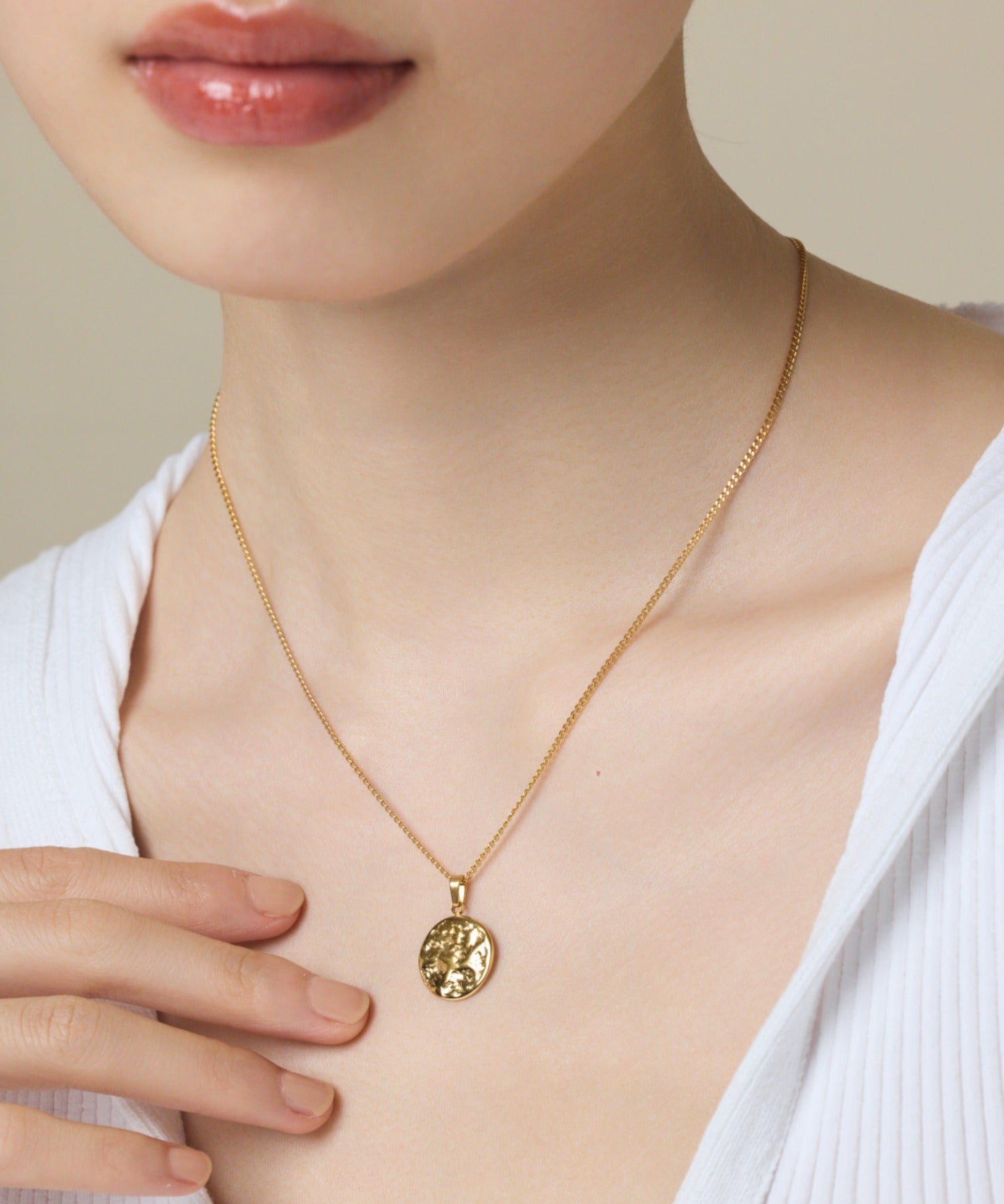 ciite' シーテ ネックレス 【 金属アレルギー対応 】 コインネックレス サージカルステンレス