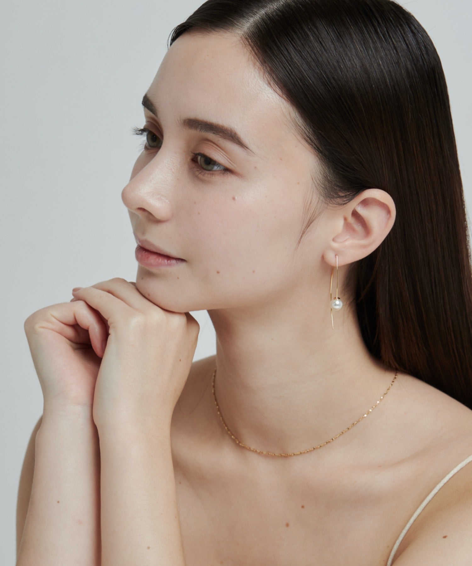 ciite' シーテ ピアス（両耳用） パールフックピアス (両耳用)