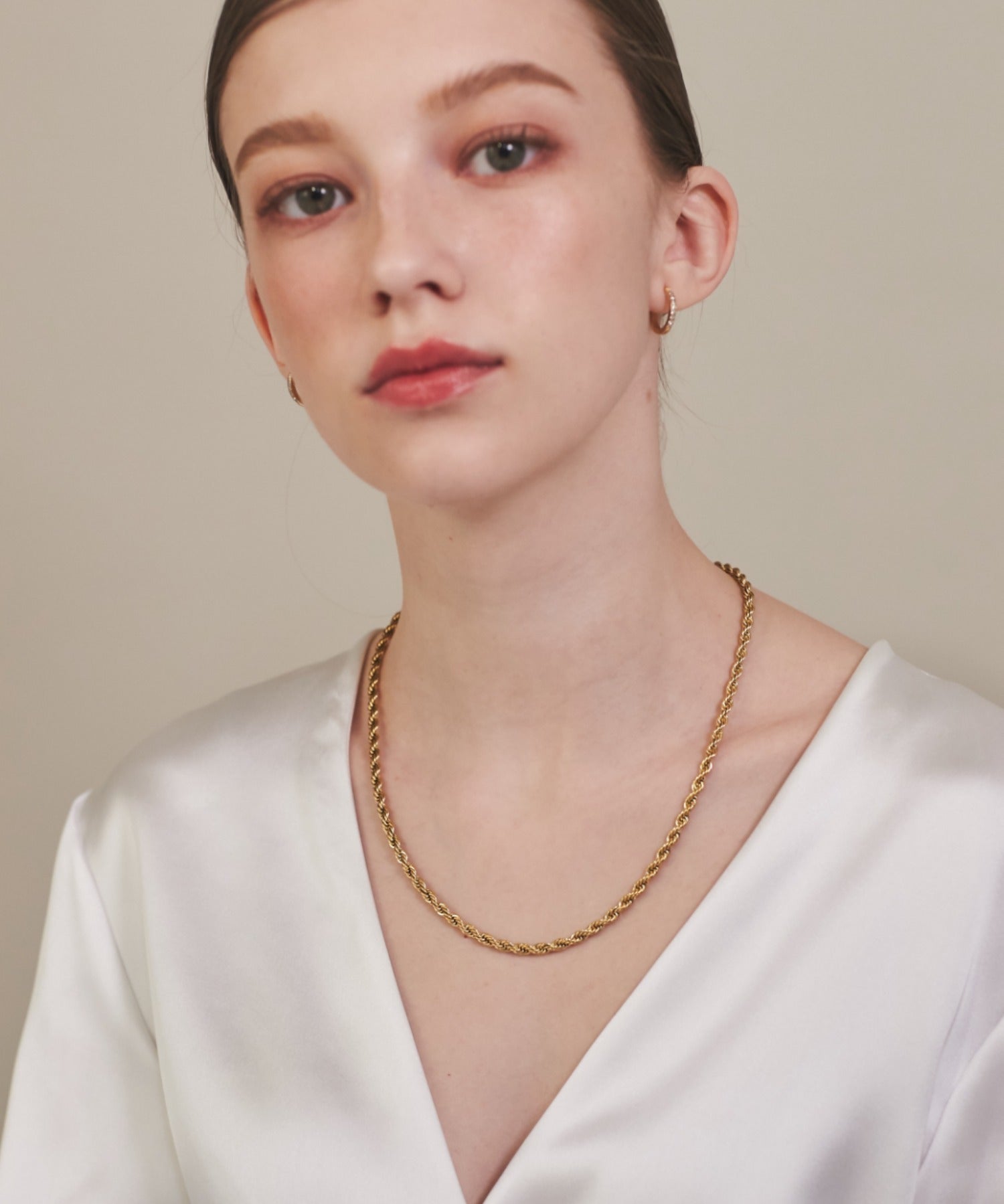 ciite' シーテ ネックレス 【 金属アレルギー対応 】 ツイストチェーンネックレス サージカルステンレス