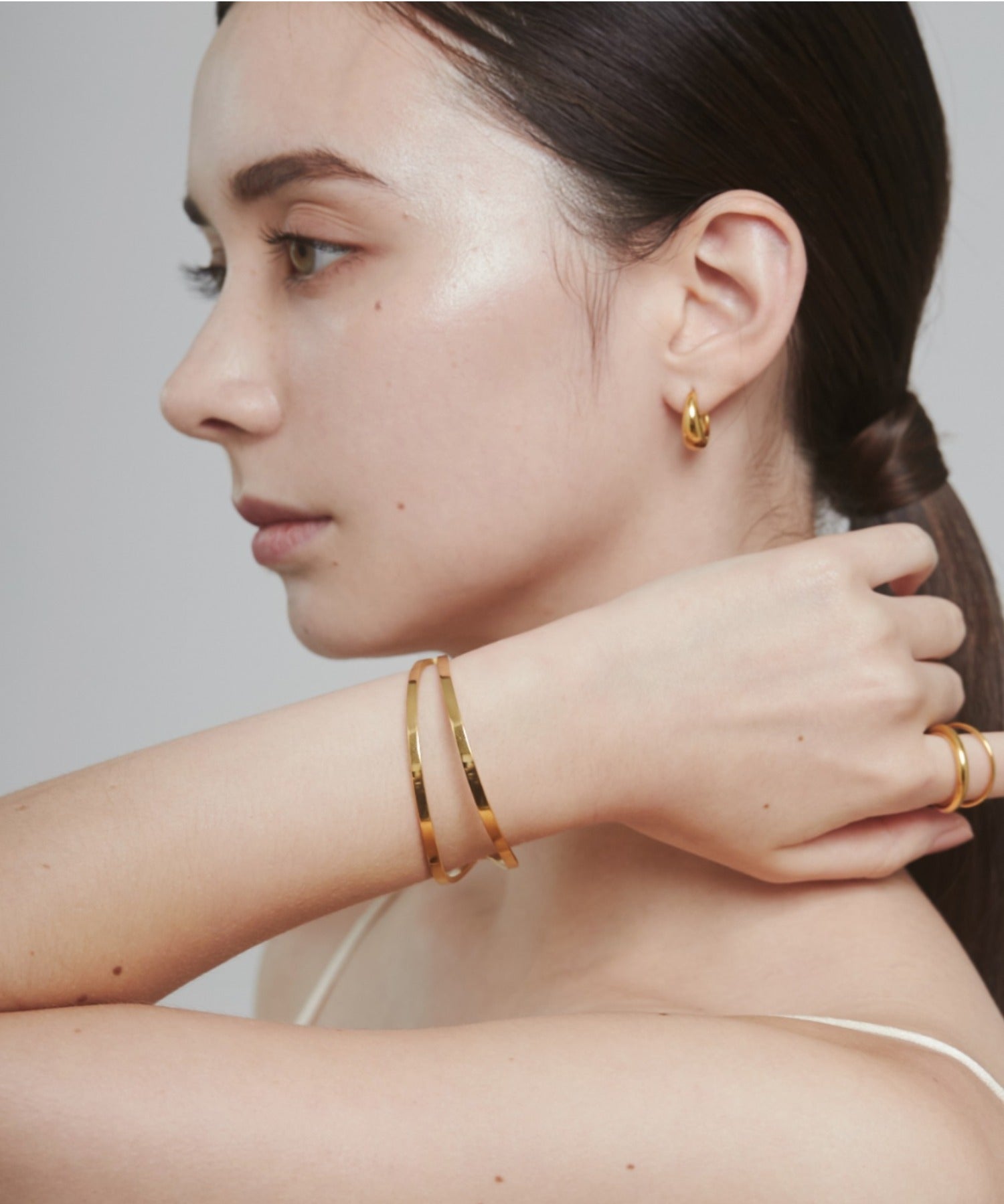 ciite' シーテ ブレスレット 【 金属アレルギー対応 】 2ラインバングル / ブレスレット サージカルステンレス