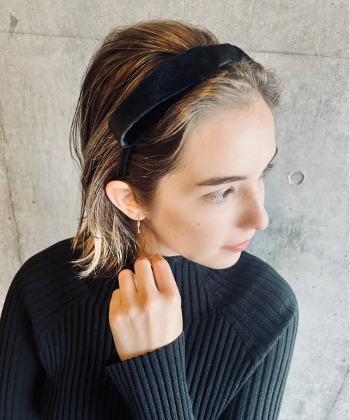 ciite' シーテ ヘアアクセサリー シルキーベロア カチューシャ