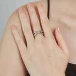 ciite' シーテ リング 【 金属アレルギー対応 】 クロスリング サージカルステンレス