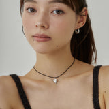 ciite' シーテ ネックレス メタルハートトップ コードチョーカー / ネックレス