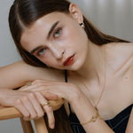 ciite' シーテ ピアス（両耳用） 【 金属アレルギー対応 】パールキャッチ デザインピアス サージカルステンレス