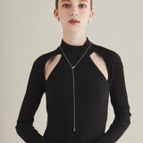 ciite' シーテ ネックレス 【 金属アレルギー対応 】 ノットチェーンロングネックレス サージカルステンレス