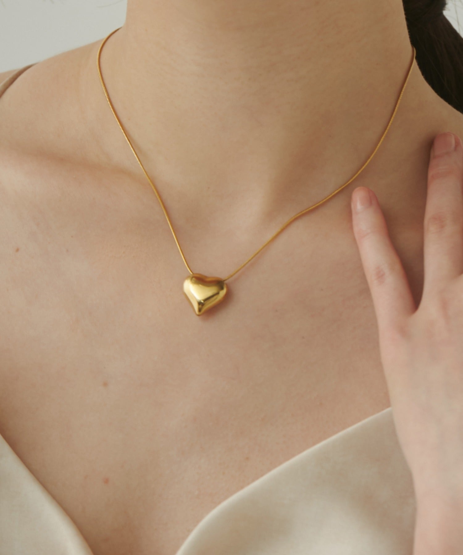 ciite' シーテ ネックレス 【 金属アレルギー対応 】 ハートネックレス サージカルステンレス