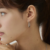 ciite' シーテ ピアス（両耳用） 【 金属アレルギー対応 】オーバルフープピアス サージカルステンレス（両耳用）
