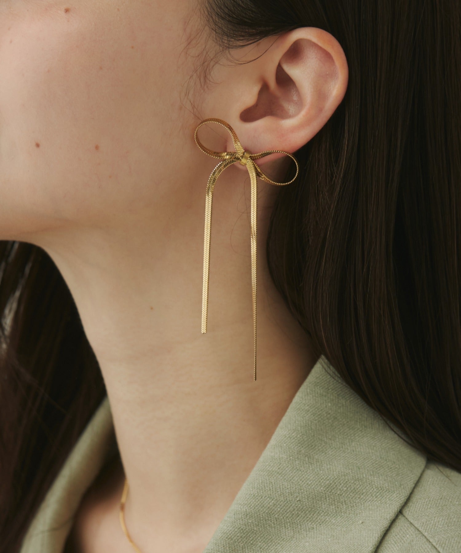 ciite' シーテ ピアス（両耳用） 【 金属アレルギー対応 】リボンピアス サージカルステンレス (両耳用)