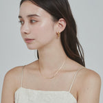 ciite' シーテ ネックレス シンプルナローネックレス & パールネックレス2個セット