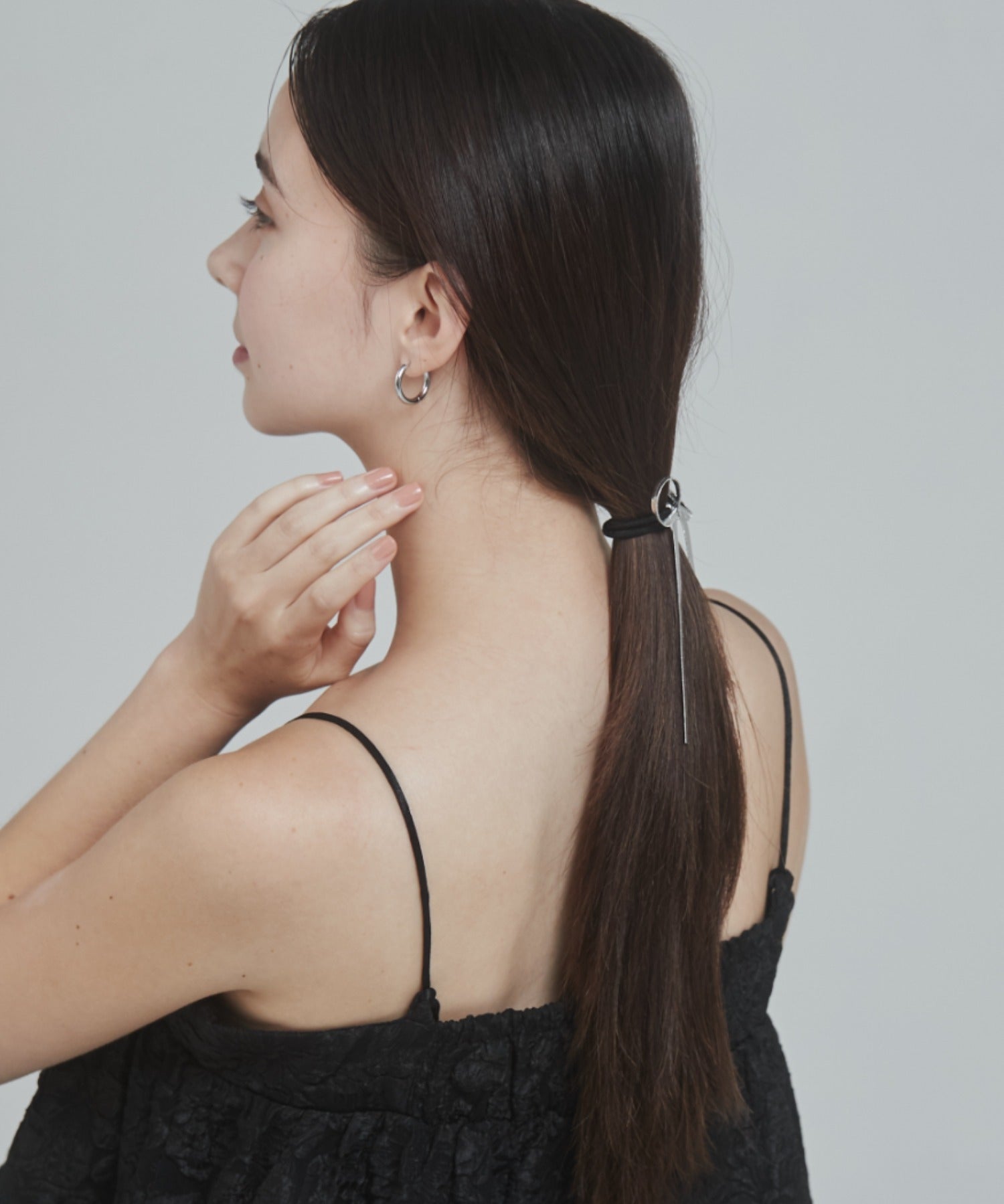 ciite' シーテ ヘアアクセサリー メタルリボンポニー