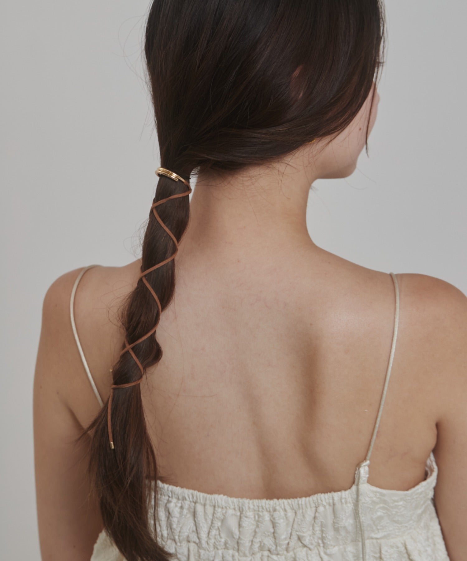 ciite' シーテ ヘアアクセサリー グルグルヘアフックスエードリボン