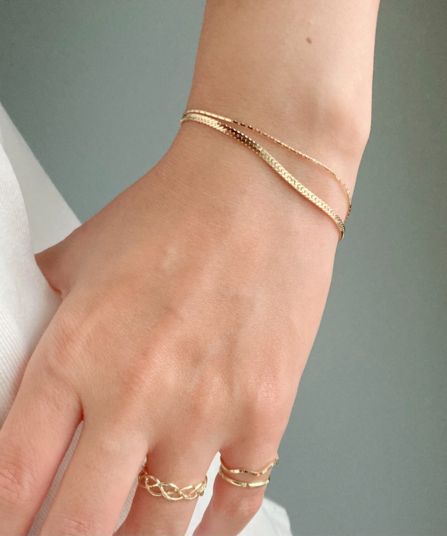 ciite' シーテ ブレスレット layered narrow bracelet / レイヤード ナロー ブレスレット