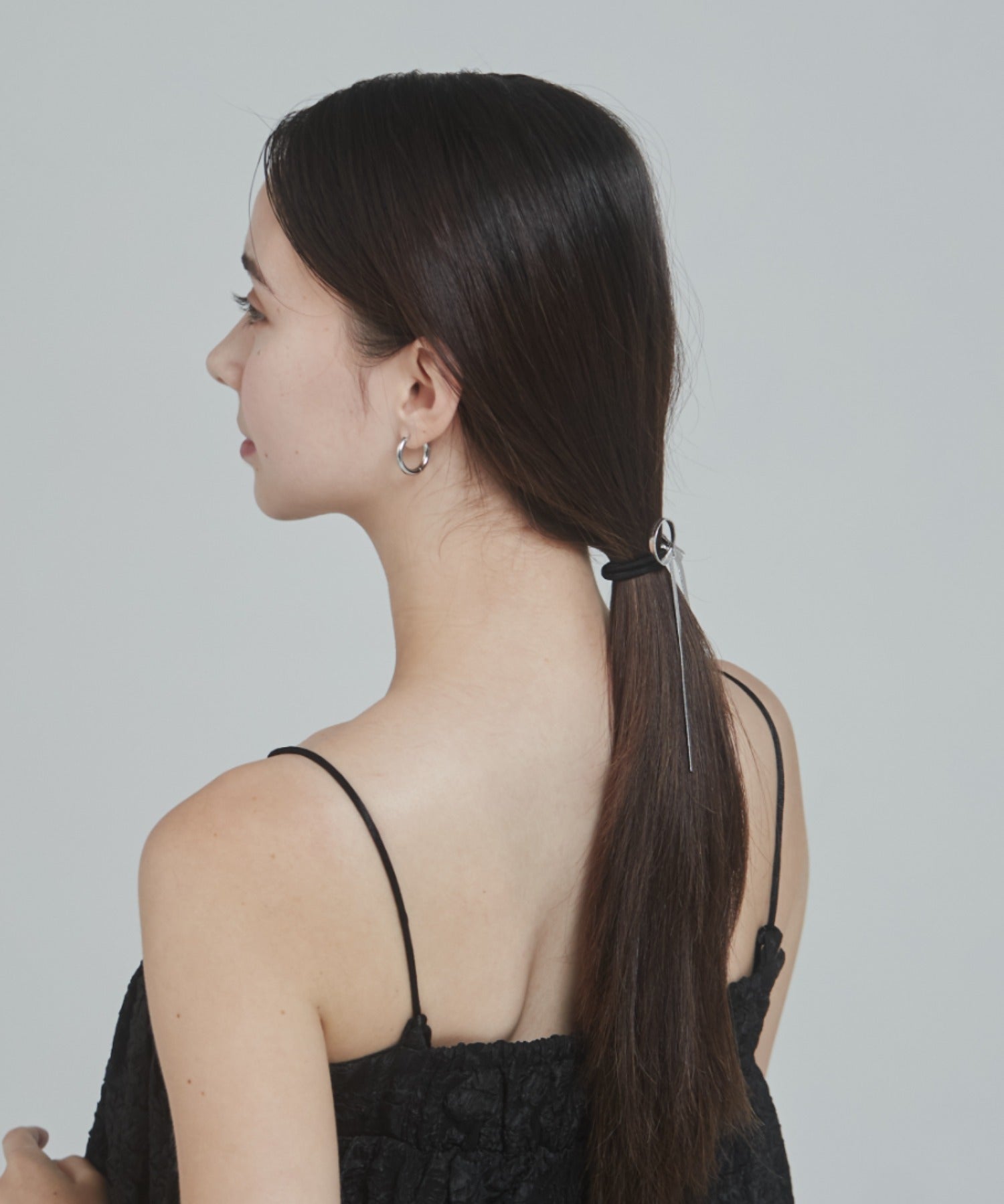 ciite' シーテ ヘアアクセサリー メタルリボンポニー