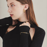 ciite' シーテ ブレスレット 【 金属アレルギー対応 】 シンプルチェーンプレートブレスレット サージカルステンレス