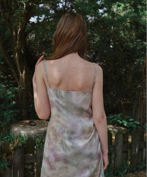 ciite' シーテ 洋服 Watercolor shirring sleeveless dress