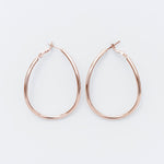 ciite' シーテ ピアス（両耳用） 大ぶり立体オーバルフープピアス (両耳用)