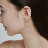 ciite' シーテ ピアス（両耳用） 【 金属アレルギー対応 】 シズクフープピアス サージカルステンレス