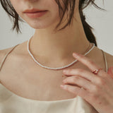 ciite' シーテ ネックレス 【 金属アレルギー対応 】 パール & シンプルチェーンネックレス 2セット サージカルステンレス