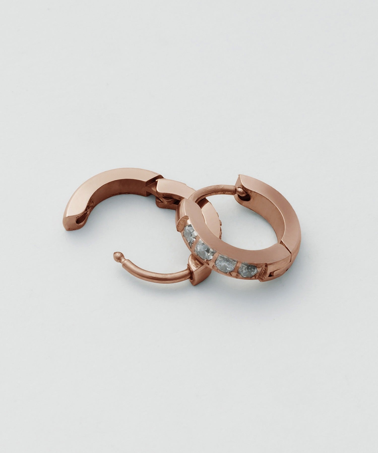 ciite' シーテ ピアス（両耳用） 【 金属アレルギー対応 】 ビジューミニフープピアス サージカルステンレス (両耳用)