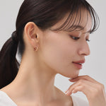 ciite' シーテ ピアス（両耳用） 【 金属アレルギー対応 】 ドロップフープピアス サージカルステンレス (両耳用)