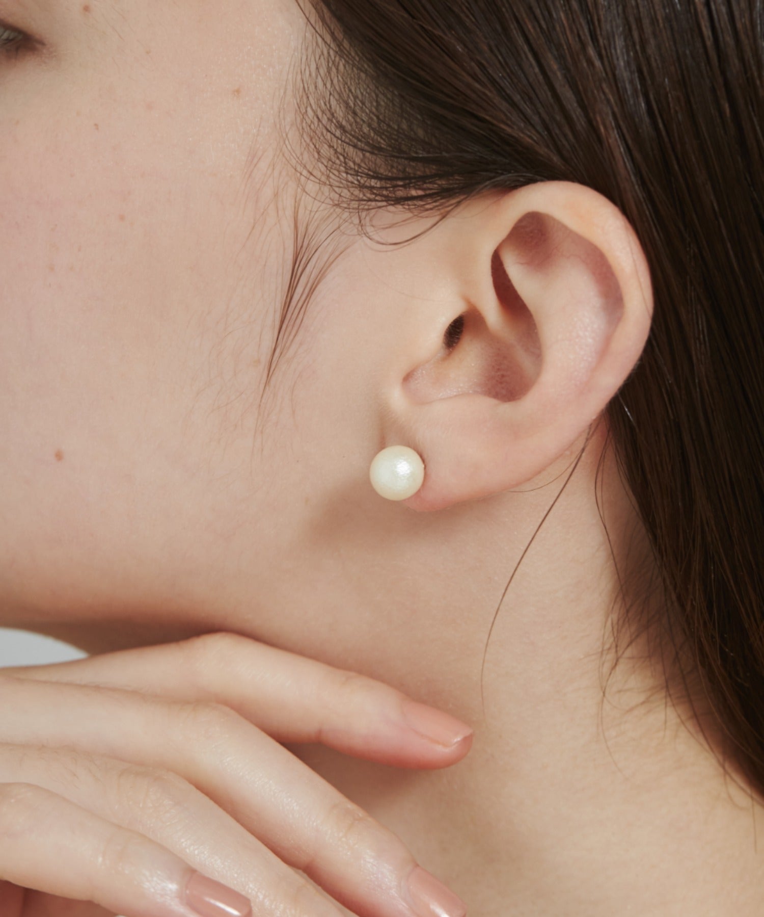 ciite' シーテ ピアス（両耳用） 【8mm】 選べるパールピアス （コットンパール / アクリルパール） (両耳用)