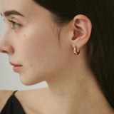 ciite' シーテ ピアス（両耳用） 【 金属アレルギー対応 】 ドロップフープピアス サージカルステンレス (両耳用)