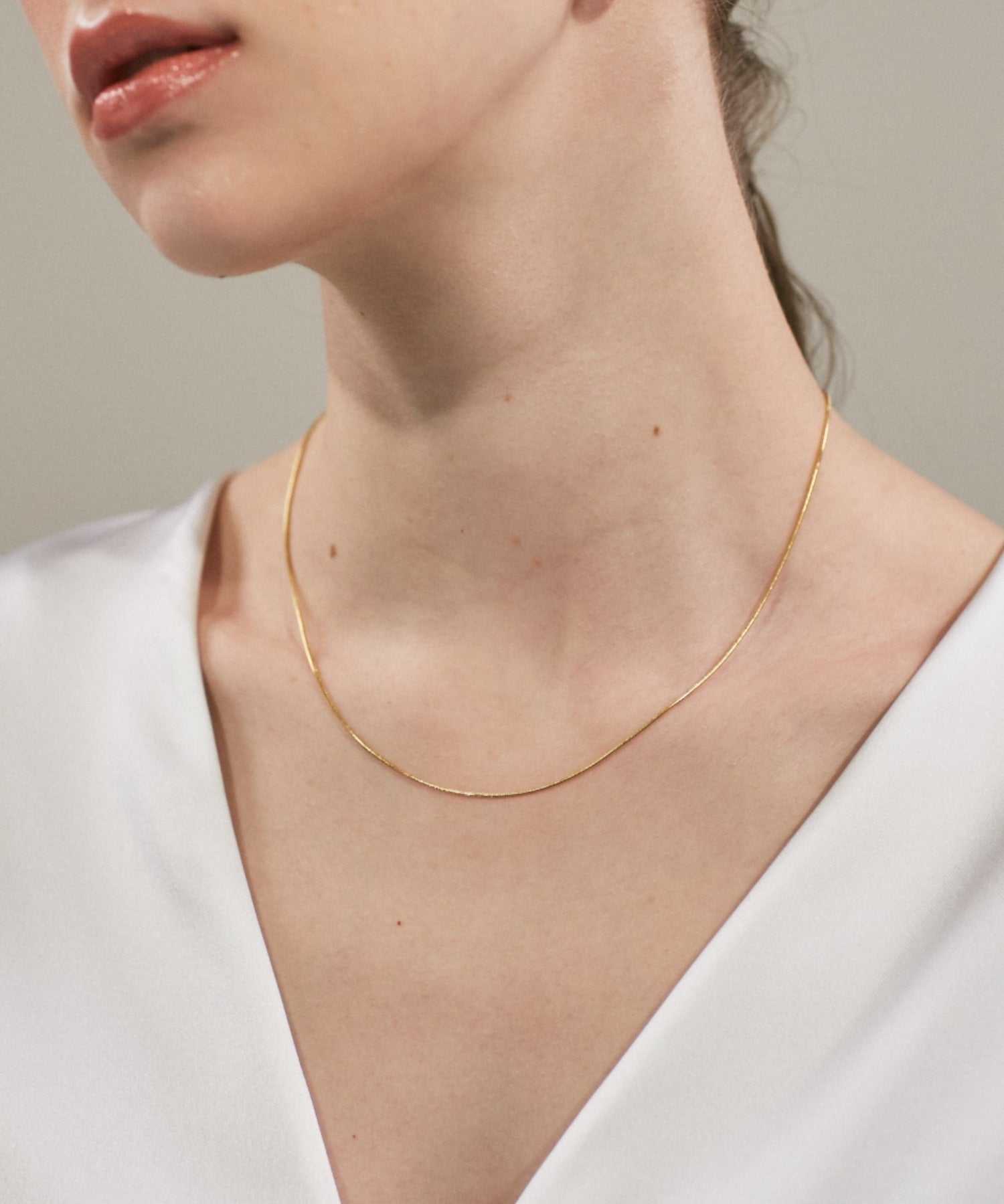 ciite' シーテ ネックレス simple snake necklace / シンプルスネークネックレス 1mm
