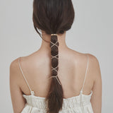 ciite' シーテ ヘアアクセサリー グルグルヘアフックスエードリボン