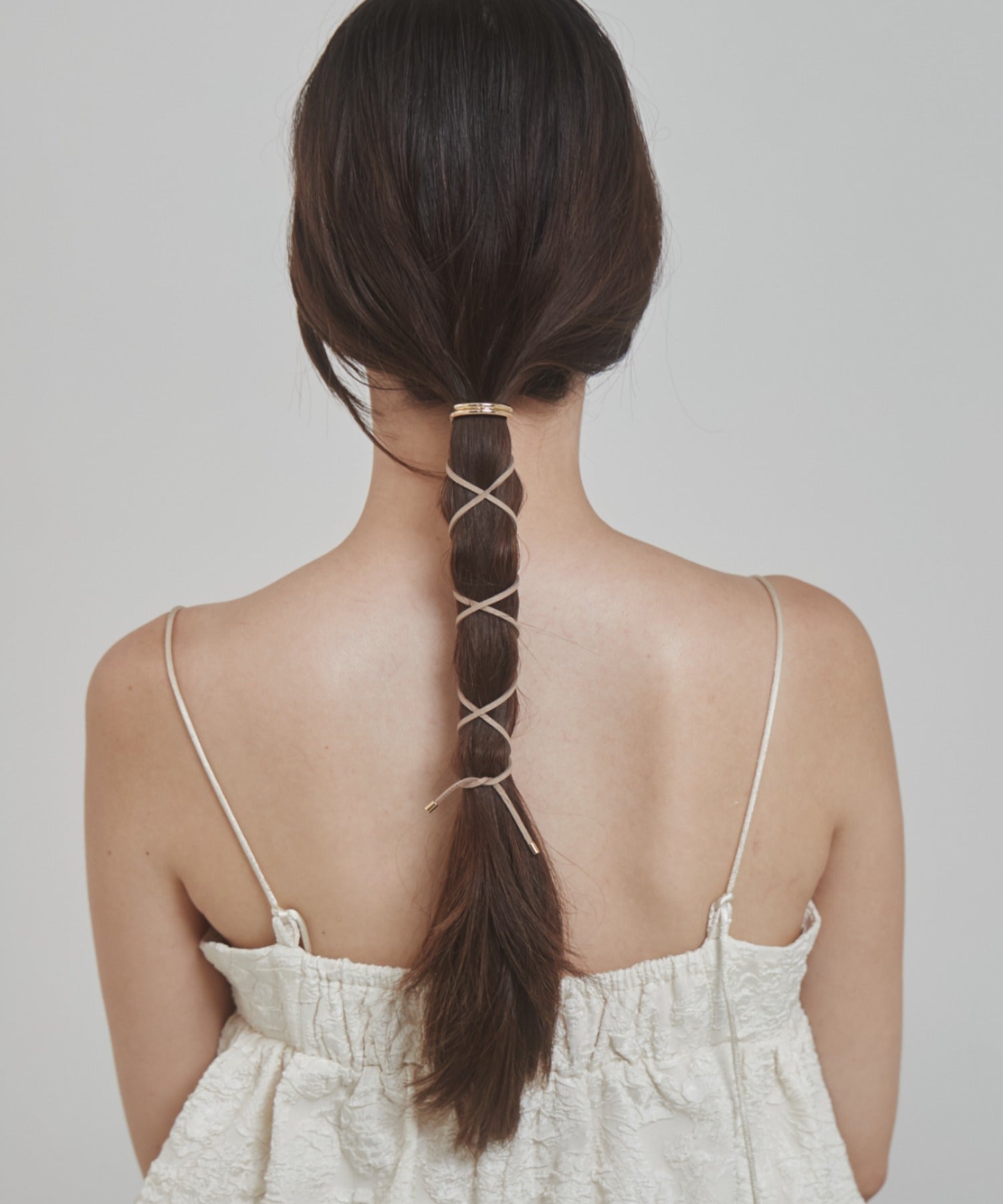 ciite' シーテ ヘアアクセサリー グルグルヘアフックスエードリボン