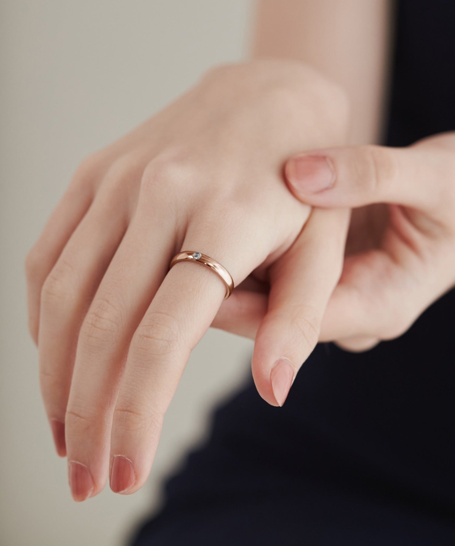 ciite' シーテ リング 【 金属アレルギー対応 】ビジューシンプルリング サージカルステンレス