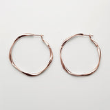 ciite' シーテ ピアス（両耳用） 大ぶり ねじれフープピアス (両耳用)