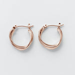 ciite' シーテ ピアス（両耳用） ミニねじれ3連フープピアス (両耳用)