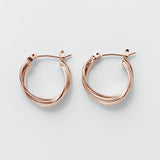 ciite' シーテ ピアス（両耳用） ミニねじれ3連フープピアス (両耳用)