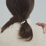 ciite' シーテ ヘアアクセサリー 3連パールヘアゴム ブラック系その他 FREE