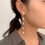 ciite' シーテ イヤリング 5連ユガミ淡水パールイヤリング (両耳用)