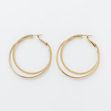 ciite' シーテ ピアス（両耳用） 【金属アレルギー対応】 大ぶりグリッターフープピアス (両耳用) サージカルステンレス