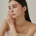 ciite' シーテ ピアス（両耳用） 【金属アレルギー対応】 大ぶりグリッターフープピアス (両耳用) サージカルステンレス