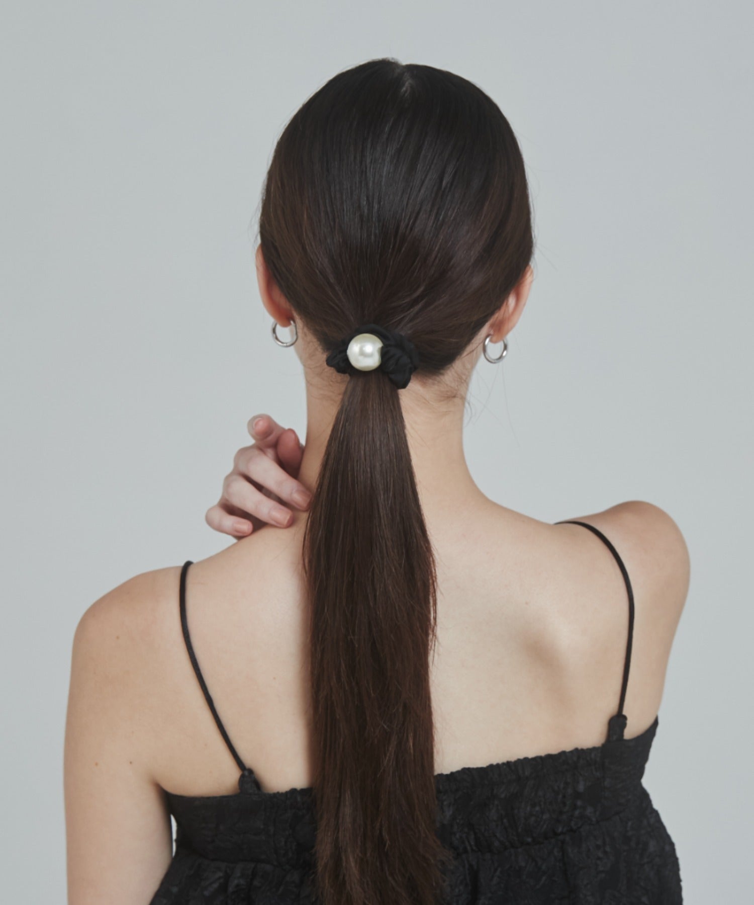 ciite' シーテ ヘアアクセサリー フレンチサテンパール シュシュ