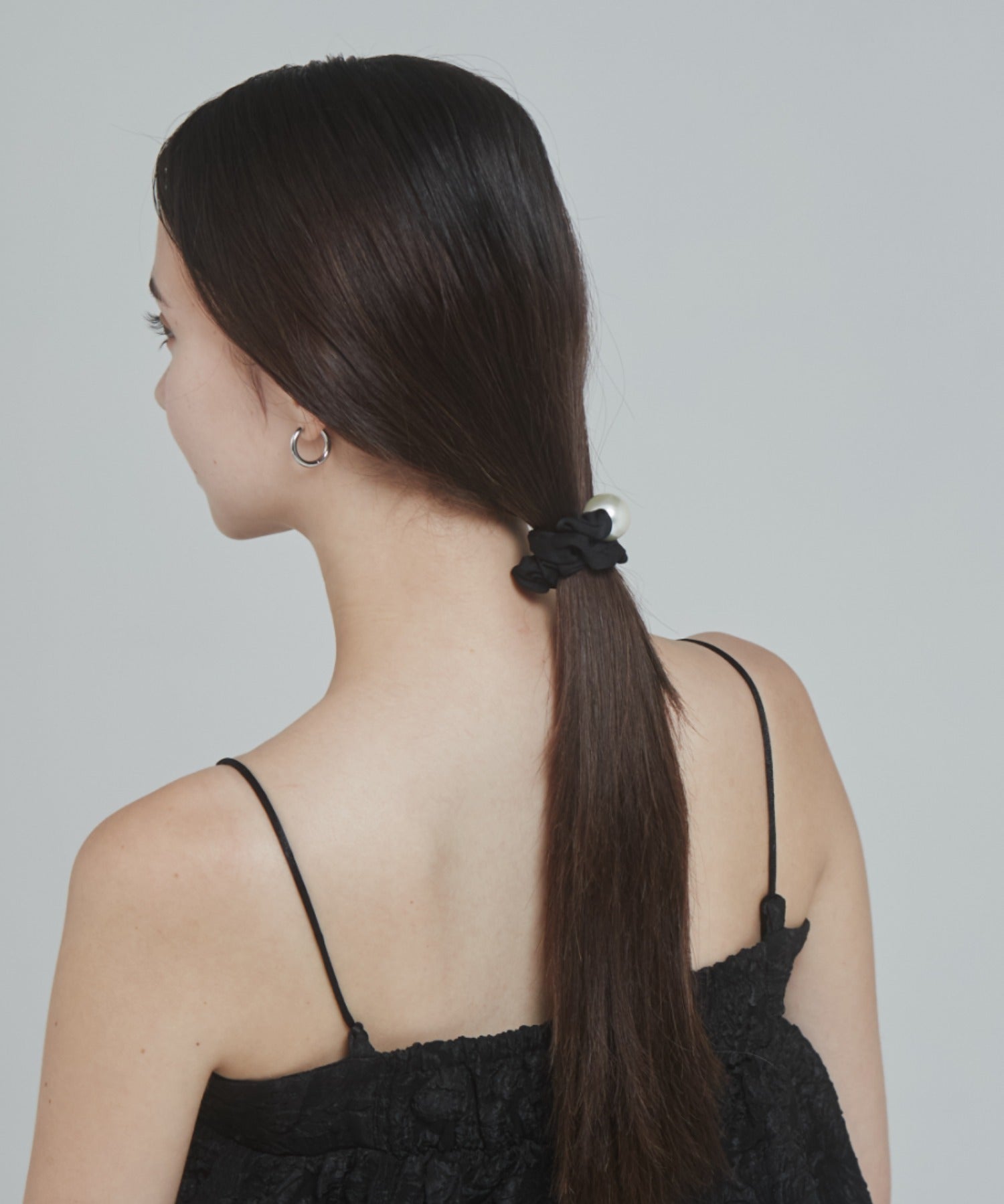ciite' シーテ ヘアアクセサリー フレンチサテンパール シュシュ