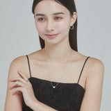 ciite' シーテ ネックレス シンプルナローネックレス & パールネックレス2個セット