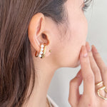 ciite' シーテ ピアス（両耳用） 【 金属アレルギー対応 】ミニパールイヤカフ サージカルステンレス 316L