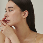 ciite' シーテ ピアス（両耳用） ドロップフープピアス / drop hoop pierce (両耳用)