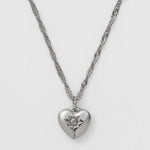 ciite' シーテ ネックレス 【 金属アレルギー対応 】 ビジューハートネックレス サージカルステンレス