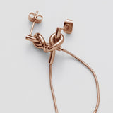 ciite' シーテ ピアス（両耳用） 【 金属アレルギー対応 】 ノットチェーンピアス サージカルステンレス (両耳用)