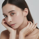 ciite' シーテ ピアス（両耳用） ラインビジューピアス / イヤーカフ風 (両耳用)