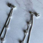 ciite' シーテ ピアス（両耳用） パール & ロングチェーン ドロップピアス (両耳用)