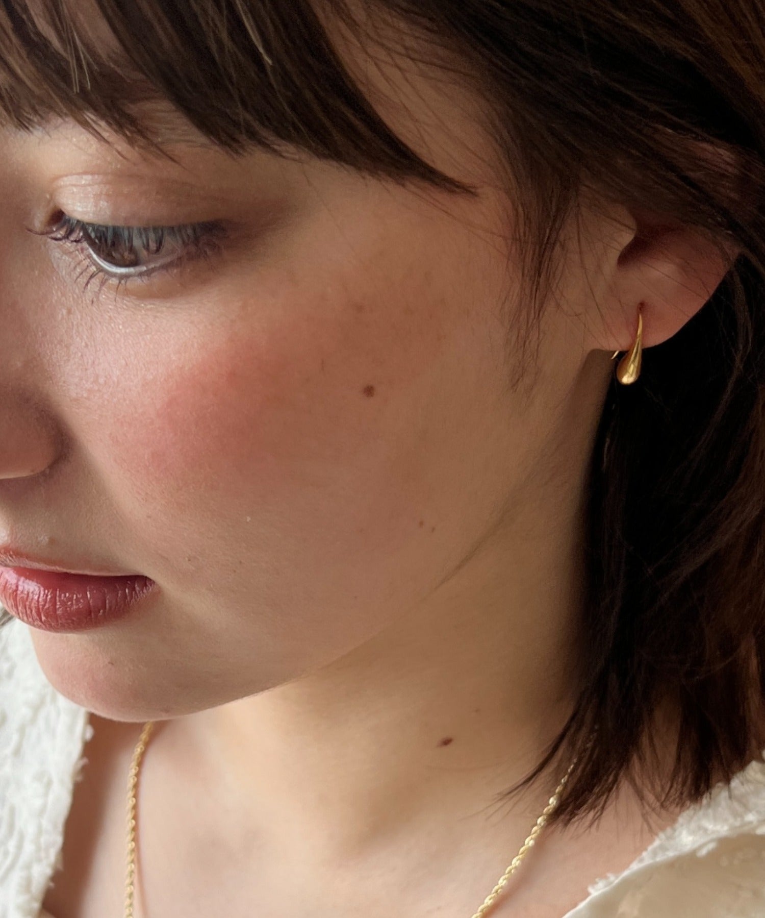 ciite' シーテ ピアス（両耳用） しずくモチーフミニフックピアス (両耳用)