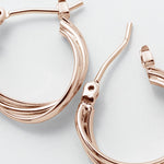 ciite' シーテ ピアス（両耳用） ミニねじれ3連フープピアス (両耳用)