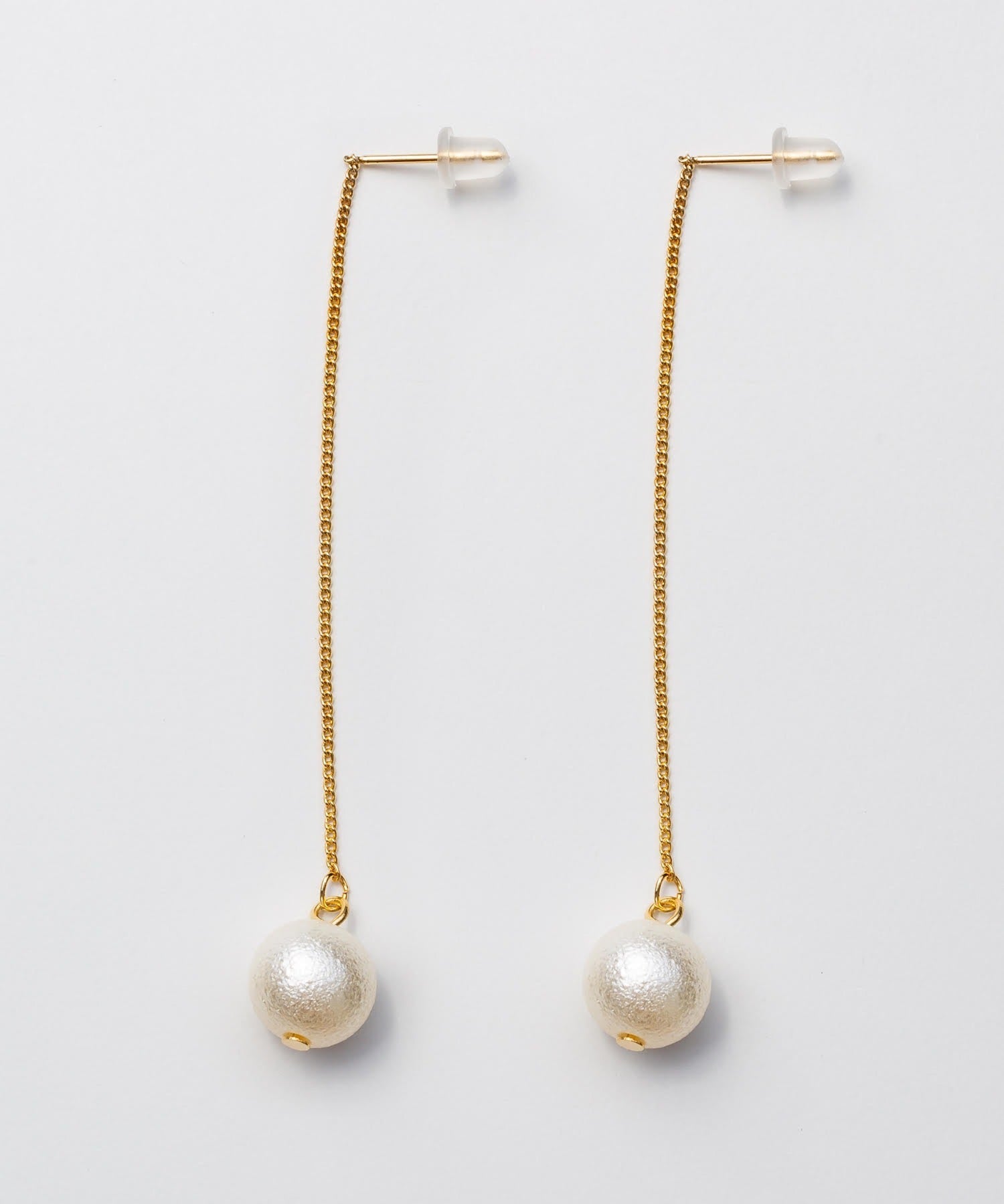 ciite' シーテ ピアス（両耳用） ゴールドチェーン × パールピアス (両耳用)